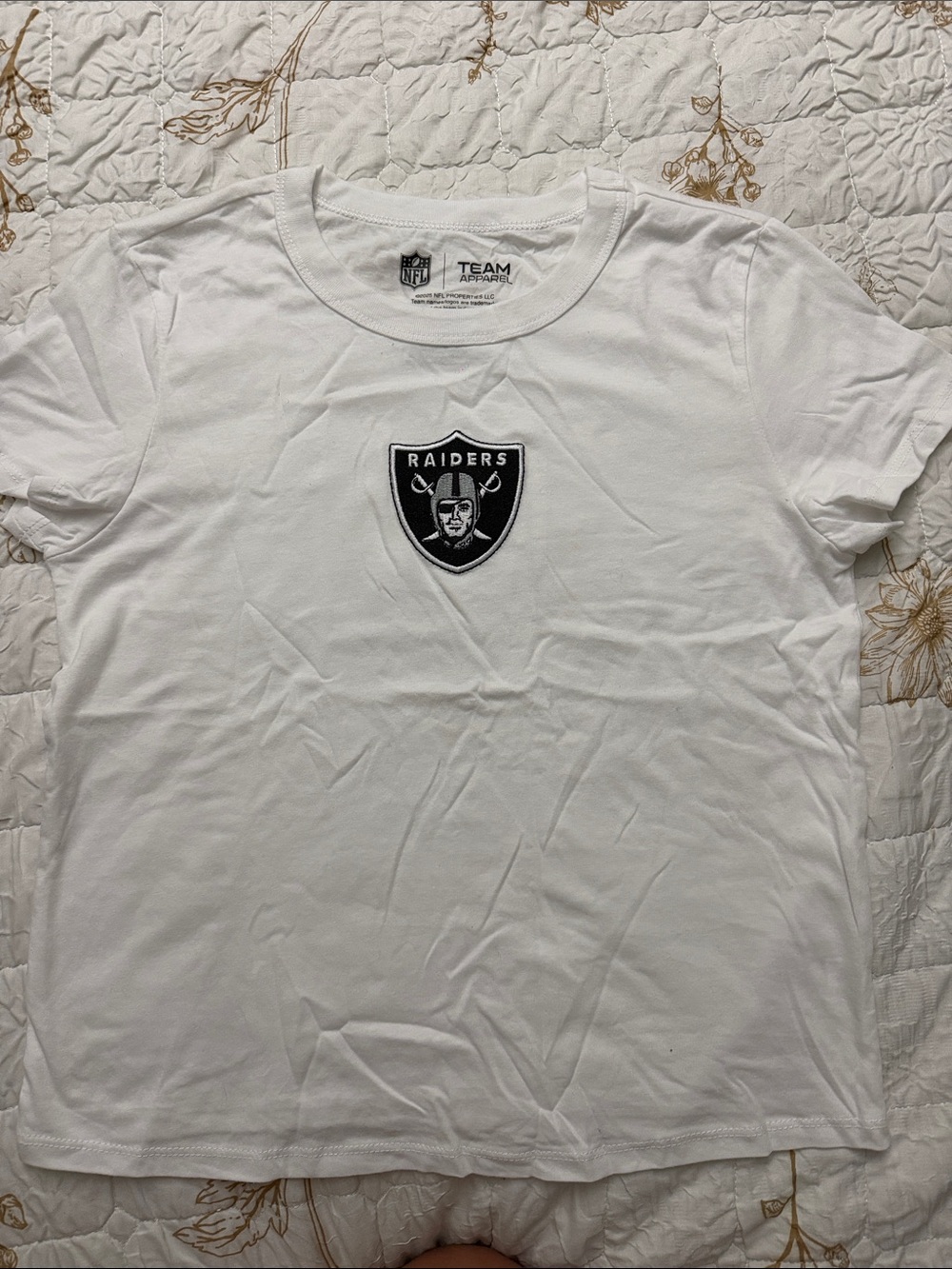 White Raiders Logo Short-Sleeve Shirt
